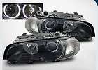   FOG LAMPS+ 99 01 BMW E46 3 SERIES 2DR COUPE HALO PROJECTOR HEADLIGHTS