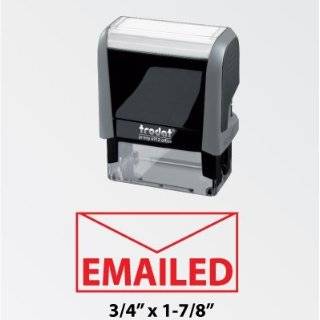 EMAILED Self Inking Ideal 4912 stamp, Red Ink by Advantage Office 