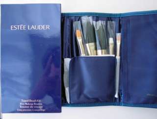 New 5pc ~Estee Lauder Makeup Brush Set~ w/ Travel Case  