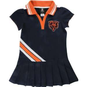  Chicago Bears Toddler Pleated Polo Dress 