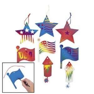  4th Of July Magic Color Scratch Ornaments   Teacher 