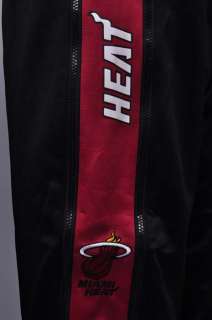 NEW MENS ZIPWAY NBA MIAMI HEAT BLACK RED ATHLETIC WARM UP PANTS SIZE 