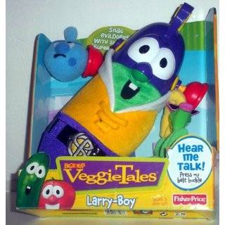 Veggietales Larry Boy Talking Plush Toy with Shooting Super Suction 