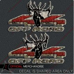 Elk 4x4 Truck Sticker Decal Bull Hunting Camouflage Camo  