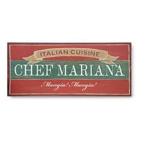 Personalized Italian Chef Sign 