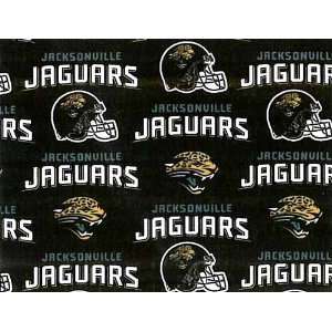   Jaguars Football Cotton Fabric Print By the Yard