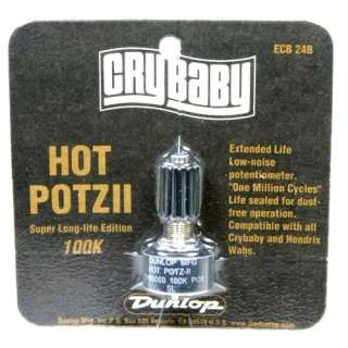   Genuine Dunlop Crybaby Wah Hot Potz II 100K ECB24B Pedal Mod  