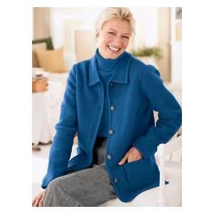  Womens Town & Country Boiled Wool Jacket Indigo 