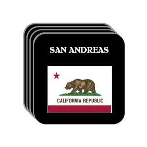  US State Flag   SAN ANDREAS, California (CA) Set of 4 Mini 