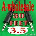 30 FT 3.5mm Male to Male M/M Audio Cords  Cables 11