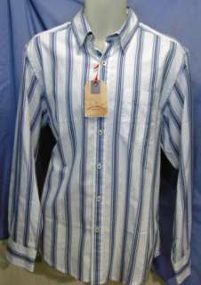 NWT Tommy Bahama Mens Button Front Sports Shirts LG BLUE Casual Long 