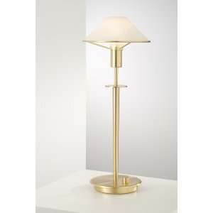  Holtkoetter Brushed Brass Satin White Glass Desk Lamp 