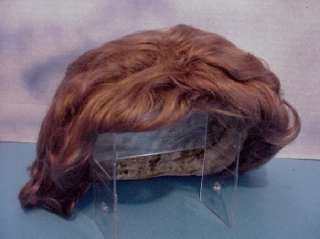 Huge 18 Antique Brown Mohair Wig for Large Doll  