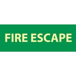 Fire Escape, 5X14, Adhesive Glow  Industrial & Scientific