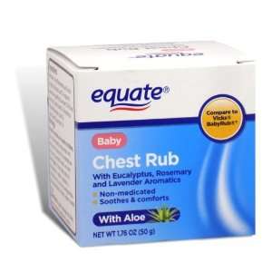  Equate   Baby Chest Rub, 1.76 oz (Compare to Vicks BabyRub 