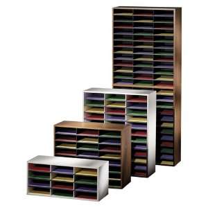 Organizer, 24 Letter Size Slots, 29x11 7/8x23 7/16, Gray, Sold as 1 