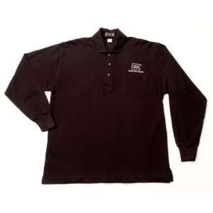  Glock Black Long Sleeve Polo Shirt Size Large #AP60506 