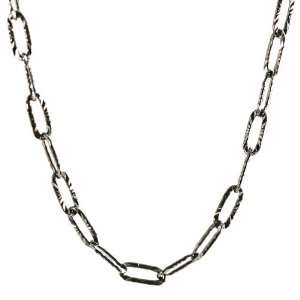  apop nyc Cable Links Black Rhodium Chain Necklace 18 