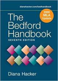 The Bedford Handbook with 2009 MLA Update, (0312595042), Diana Hacker 