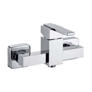  Chrome Finish Brass Tub Faucet   Wall Mount (without Hand 