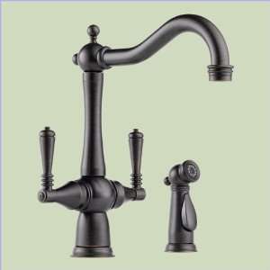 Brizo Sinks 62136LF RB Two Handle Kitchen Faucet With Spray Venetian 