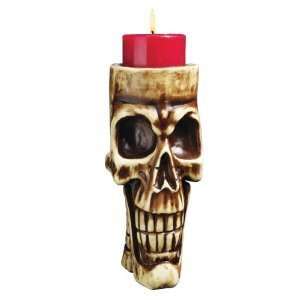  Xoticbrands Gothic Skull Sculpture Statue Candle Holder 