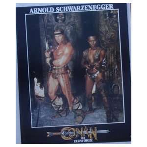  Conan The Destroyer Original 9 3/8X11 3/4 German Lobby 