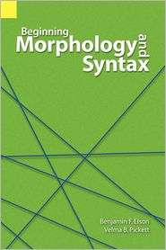   Syntax, (0883129256), Benjamin F. Elson, Textbooks   