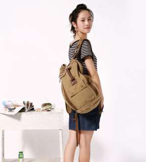 Canvas Handbag Bag Purse Backpack Kitbag Knapsack B020  
