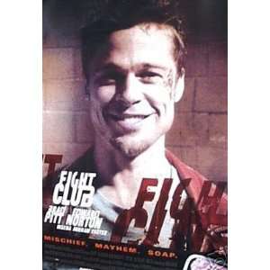  Fight Club (Pitt) Original Single Sided 27x40 Movie Poster 