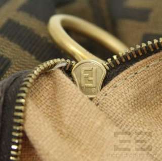 Fendi Brown Zucca & Animal Print Canvas & Leather Handle Hobo Handbag 
