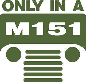 M151 Jeep logo decal sticker M151A2 M151A1 M38a2 MUTT  