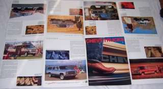 1989 89 Chevrolet 4X4 Pickup Poster brochure  