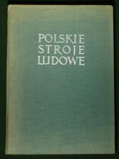 RARE BOOK Antique Polish Folk Costume 31 prints Poland peasant dress 
