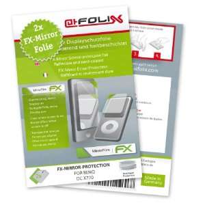  2 x atFoliX FX Mirror Stylish screen protector for Benq DC X720 