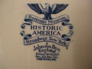   Bros Blue Historic America 12 Platter BROADWAY NEW YORK  