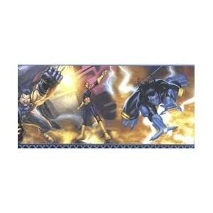  X men Action Wall Border 6 in X 3.3 Yd Per Roll Prepasted 
