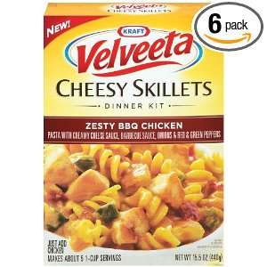 Kraft Velveeta Zesty BBQ Chicken Skillets Dinner Kit, 15.5 Ounce (Pack 