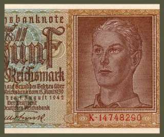 MARK Banknote of GERMANY 1948   HITLER YOUTH   Pick 3   Validation 