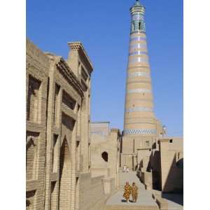  Islam Khodja Minaret, Prince Makhmud Mausoleum on Left 