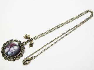 New Antique vintage look charm necklace handmade resin alice in 