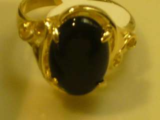 Block onyx Ring Earring Pendant set 18 K Gold Plated  