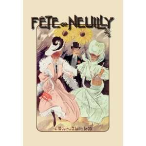  Fete de Neuilly 28x42 Giclee on Canvas