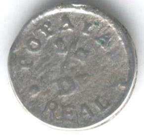 COLOMBIA COIN POPAYAN 1/4 REAL 1846 F   