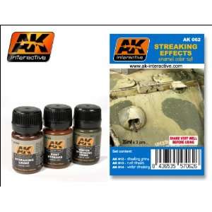  AK Interactive Streaking Effects Enamel Paint Set (#121 