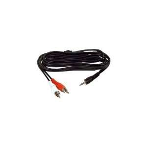   Cable   Audio cable   mini phone stereo 3.5 mm (M)   RCA (M)   6 ft