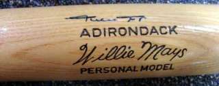 Willie Mays Autographed Signed Adirondack Bat PSA/DNA #Q19509  