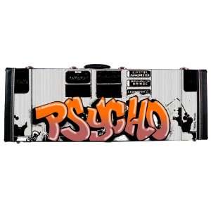   Electric Guitar Case and Tuner, Psycho Graffiti Musical Instruments