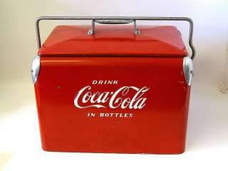 1950s Acton Mfg. Co. Coca Cola Picnic Cooler Coke Nice  