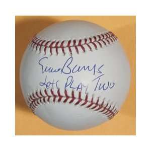   Ernie Banks Autographed Baseball Chicago Cubs play 2 